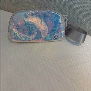 lululemon athletica Iridescent Holographic Crossbody Bag - Silver Strap